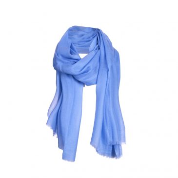 Asneh Lela blue cashmere scarf