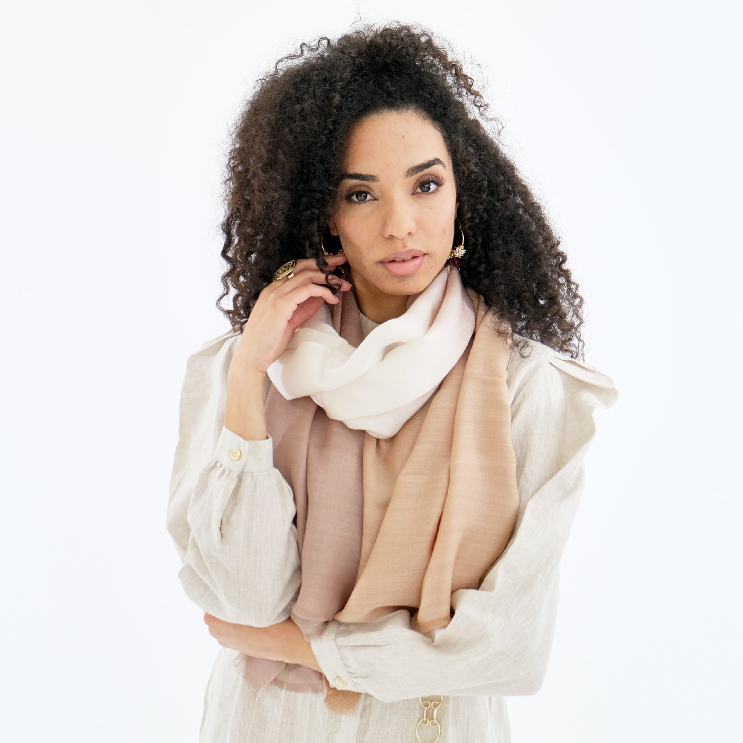 Beige scarf