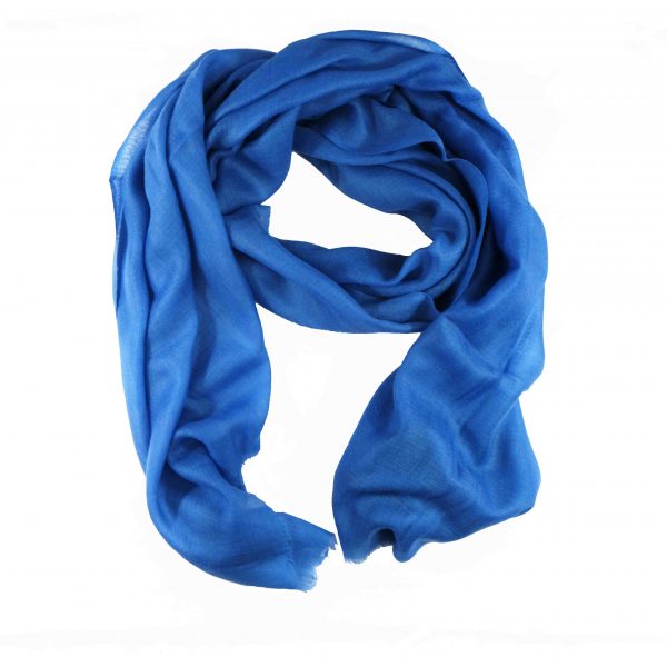 blue cashmere scarf