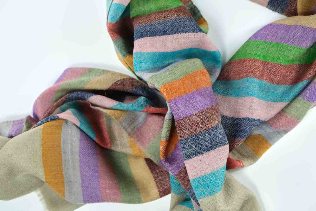 multi coloured pashmina