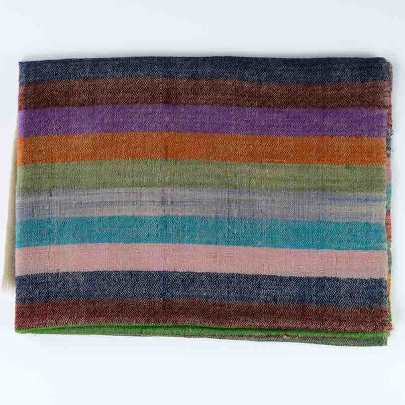 striped cashmere scarf