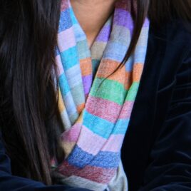 striped cashmere scarf