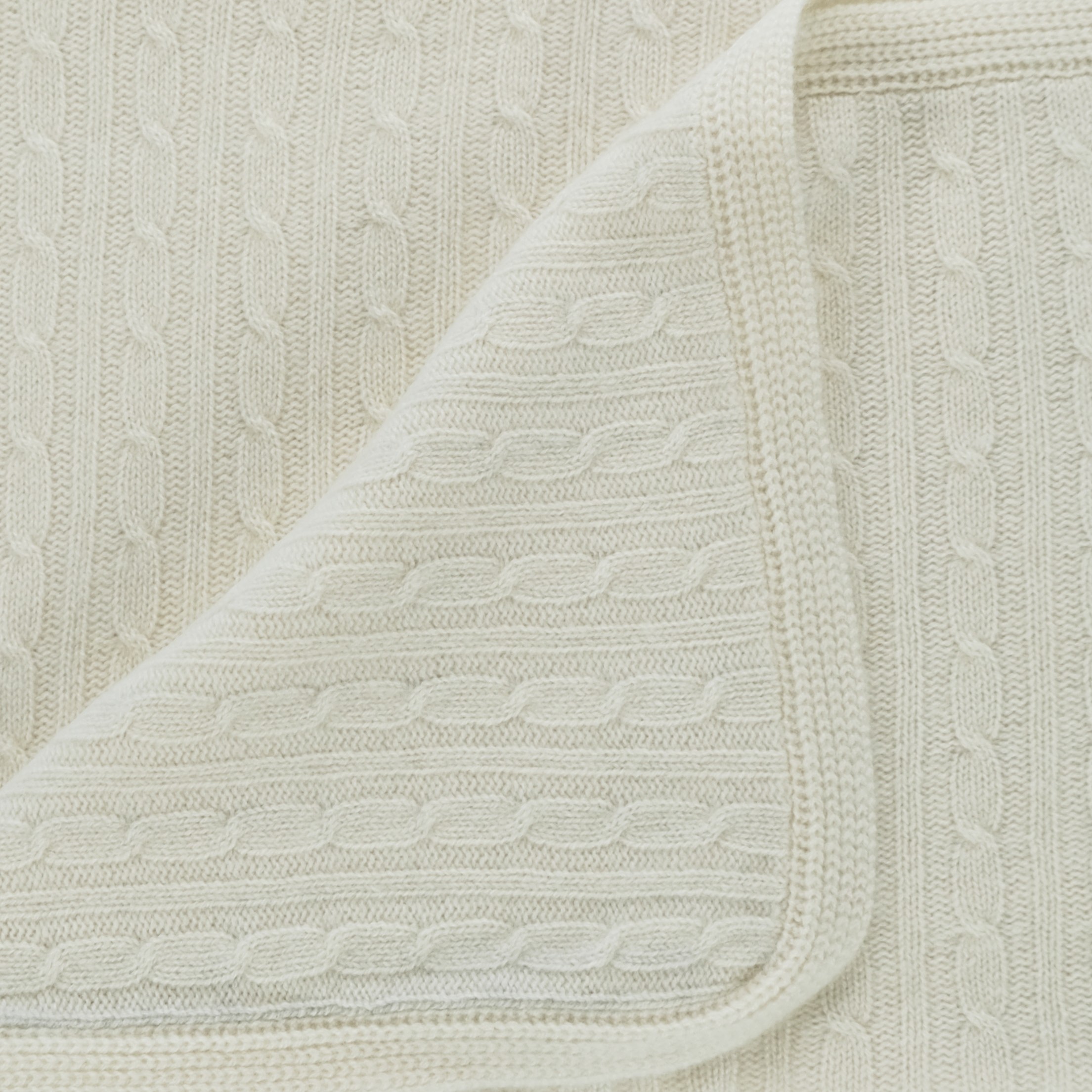 cream white cashmere baby blanket