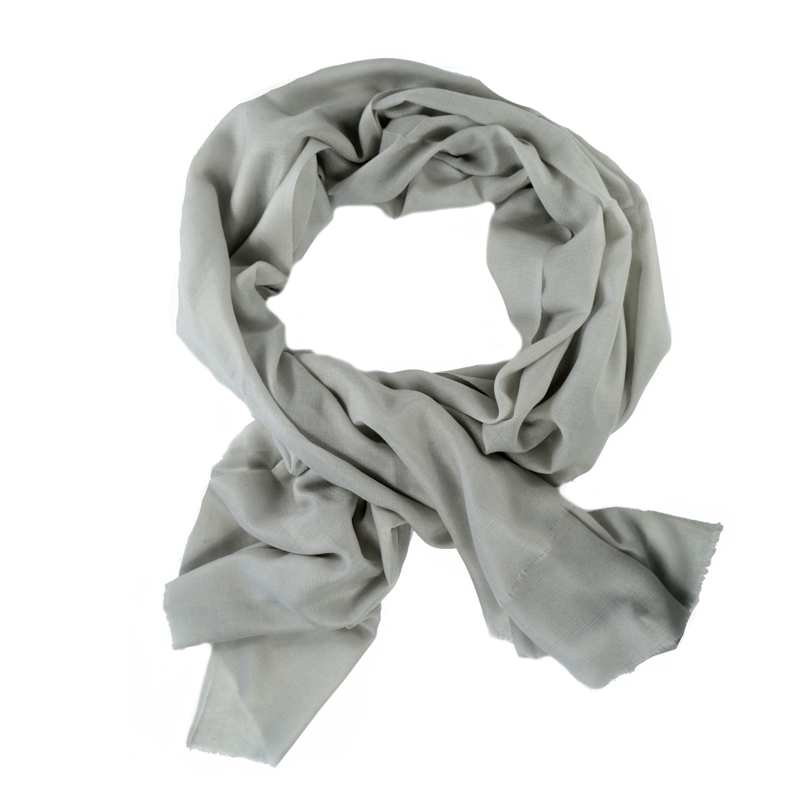 Large Grey Cashmere Scarf